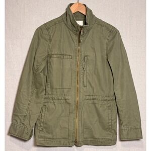 Madewell Fleet Jacket Olive Green Military Utility Field Coat C3394 Womens Sz M